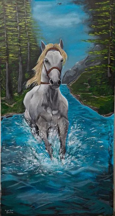 Espírito da liberdade / pintura em tela 