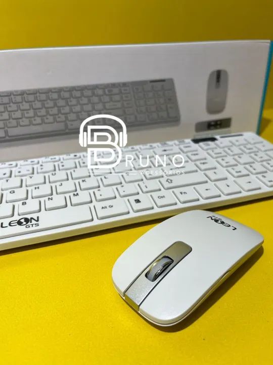 Kit Teclado e Mouse Sem Fio Leon - Foto 2
