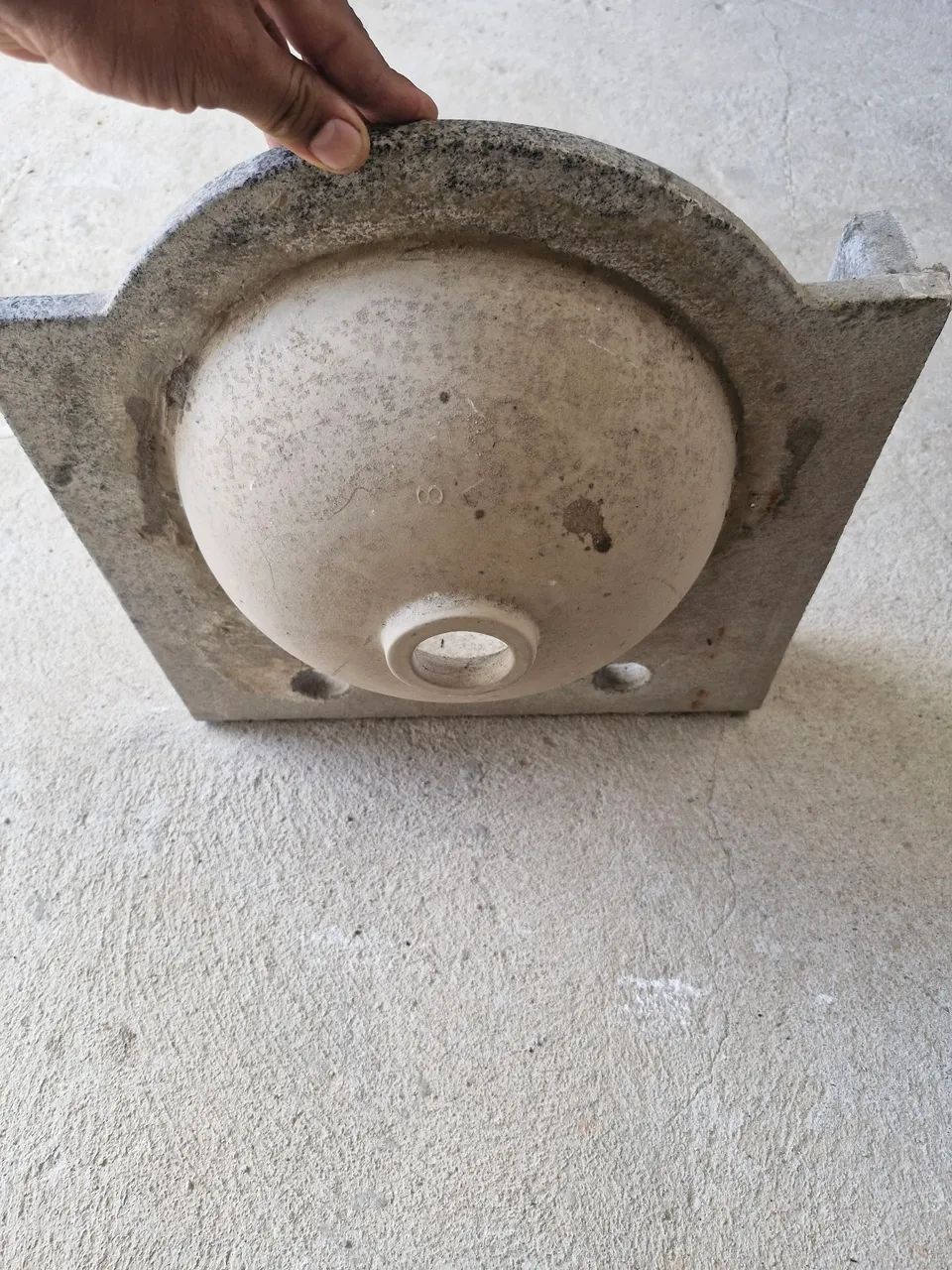 Pia de Lavabo de Canto em Granito com Cuba Cerâmica - Pronta para Instalar<br> - Foto 6