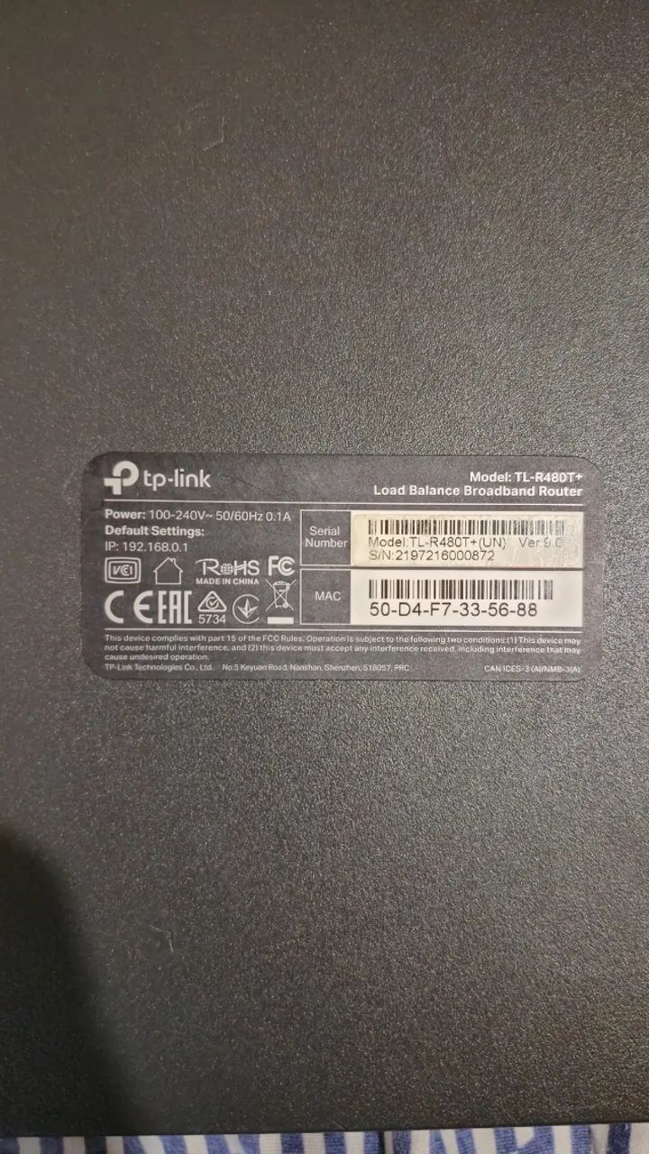 Roteador Load Balance TP LINK TL-R480+ Seminovo - Foto 4