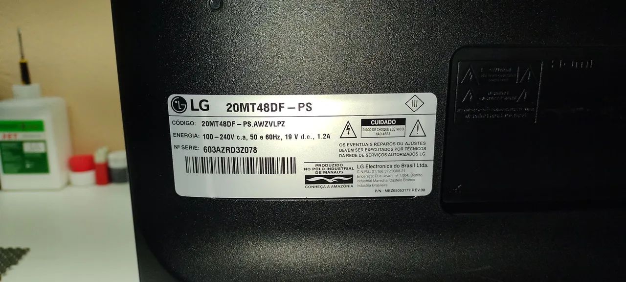 Monitor LG 20 Polegadas HDMI. Acompanha: Fonte, Cabo de Força e cabo HDMI. - Foto 4