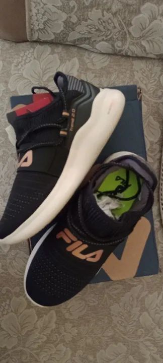 Tênis Fila Feminino Preto Rosa Gold 35 Calçados Jardim Archila