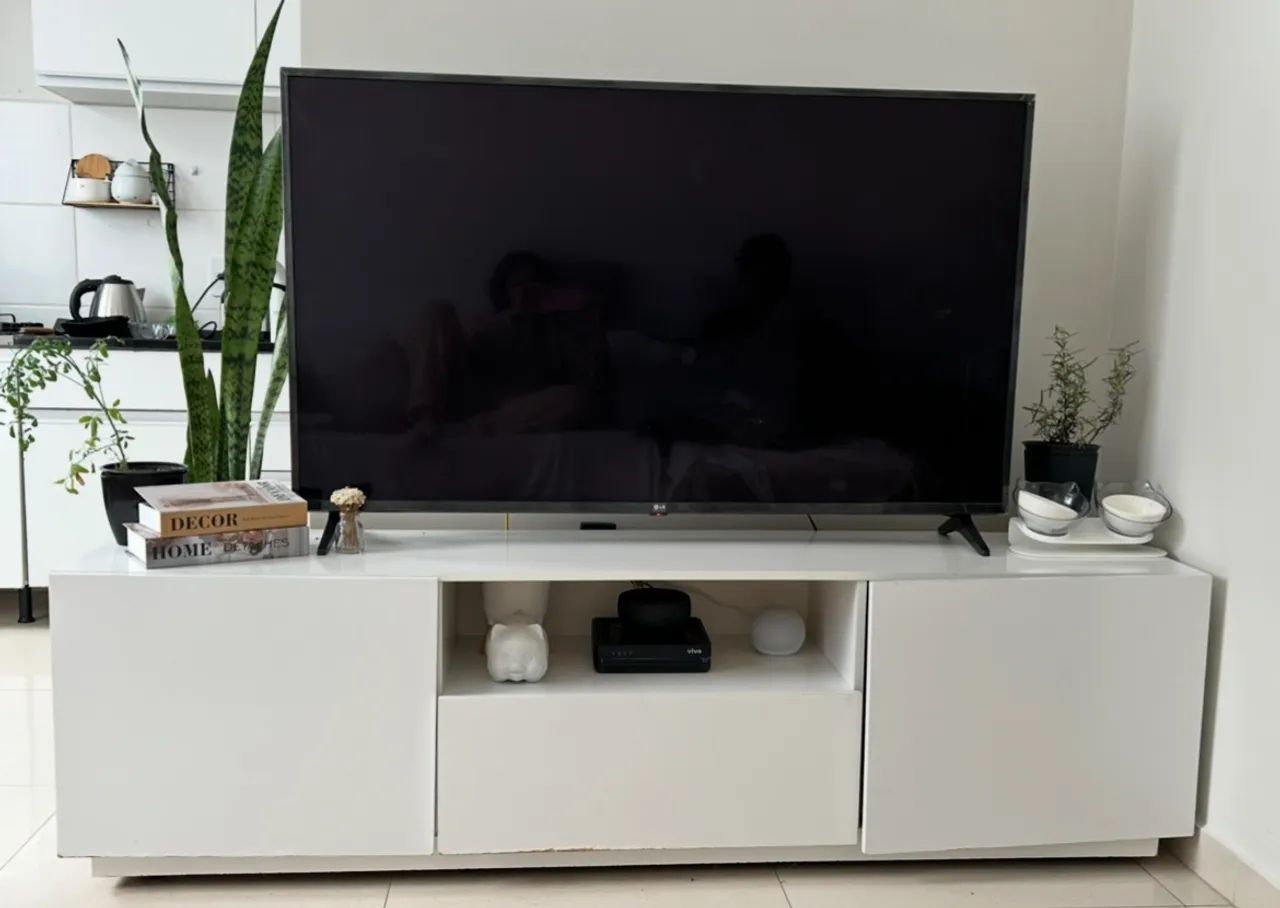 Modern White TV Stand