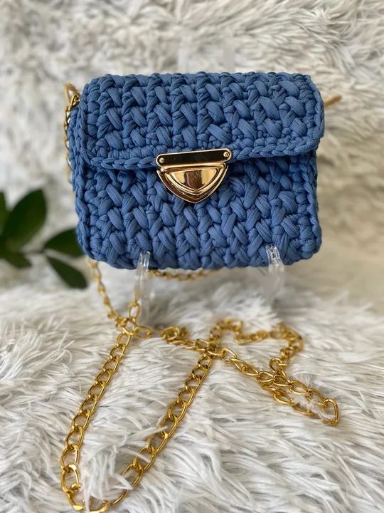 Bolsa de crochê rosa - linda e delicada - Foto 4