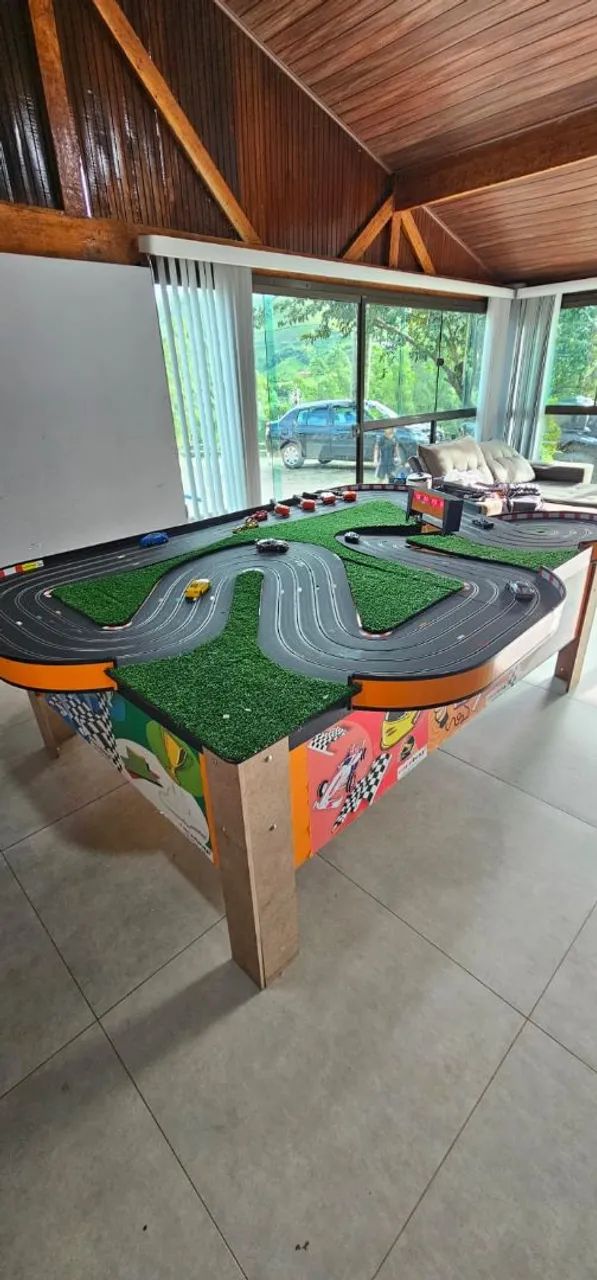 Autorama profissional com pista em madeira - Foto 6