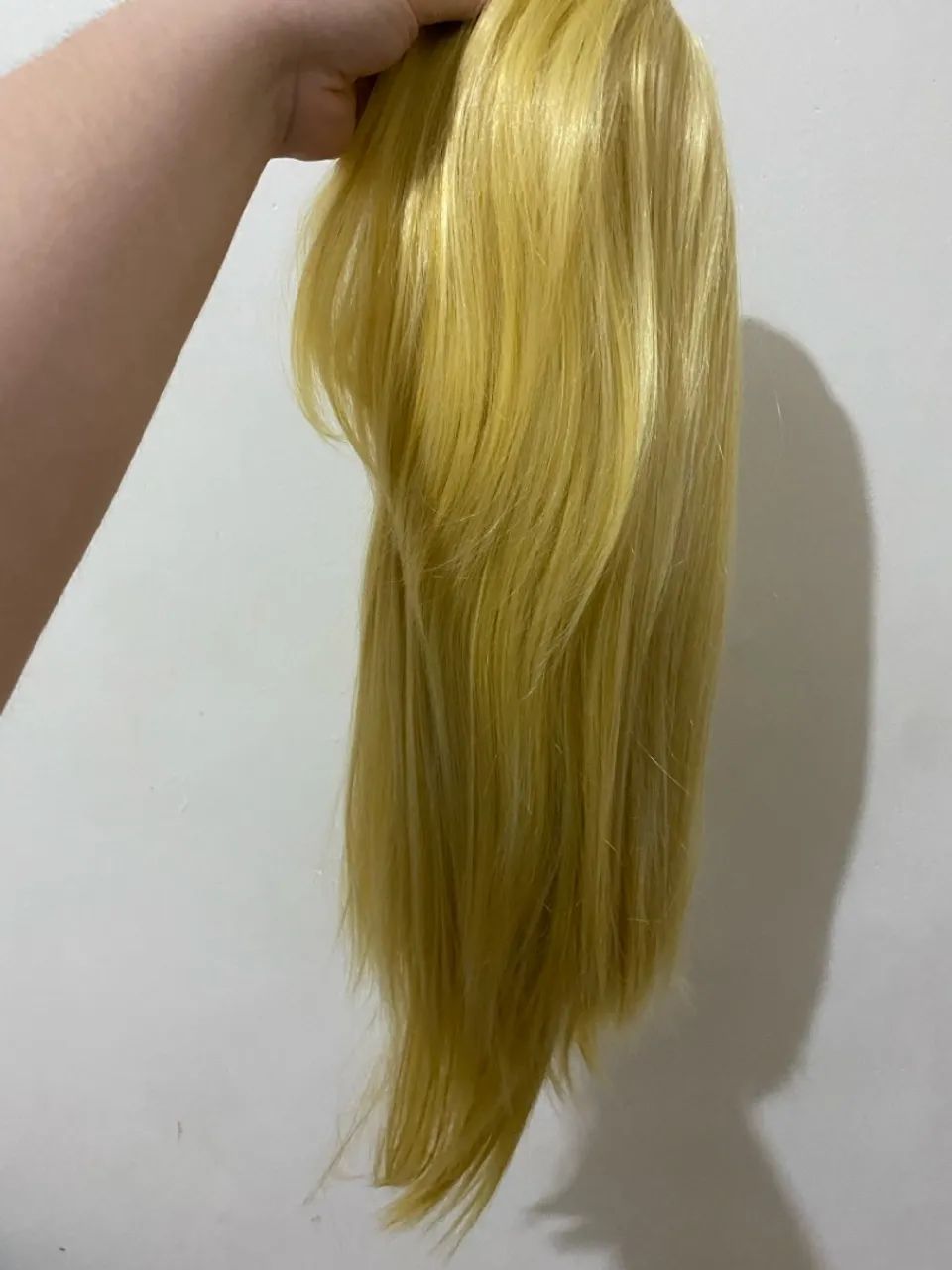 Peruca loira longa para cosplay
