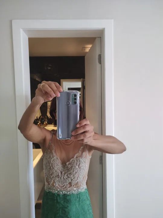 Vestido de festa longo verde  - Foto 2