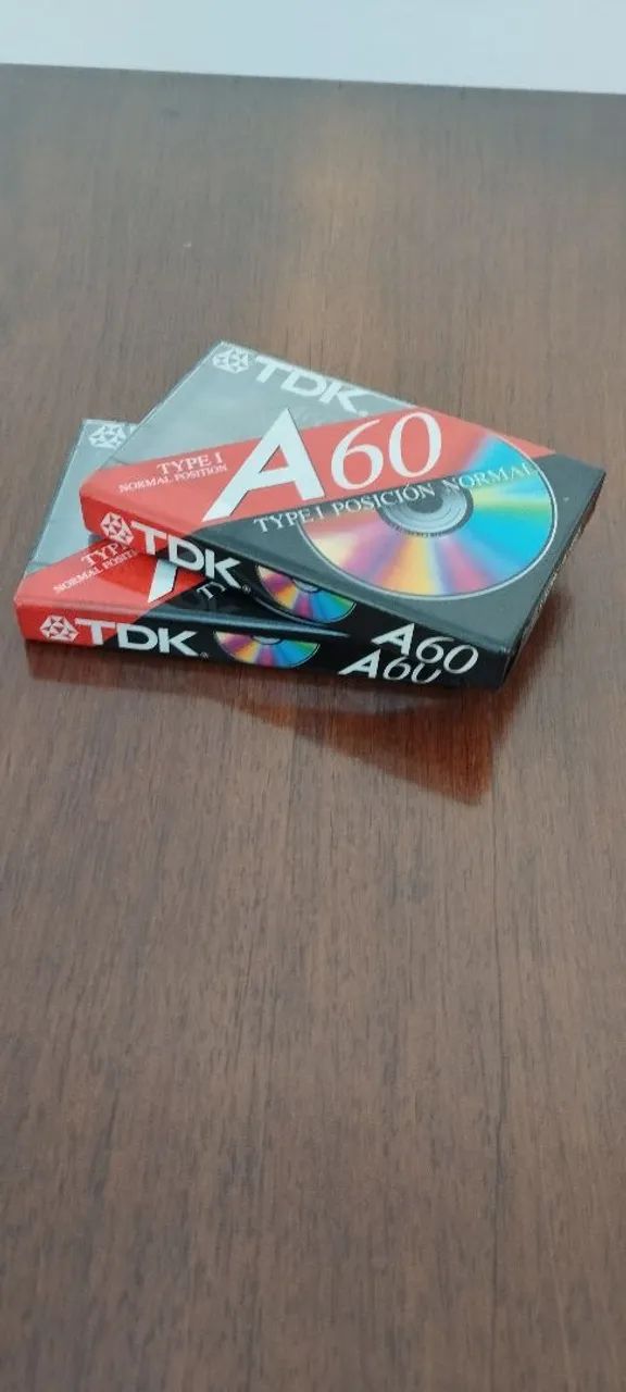Fitas K7 TDK A60 - Vintage