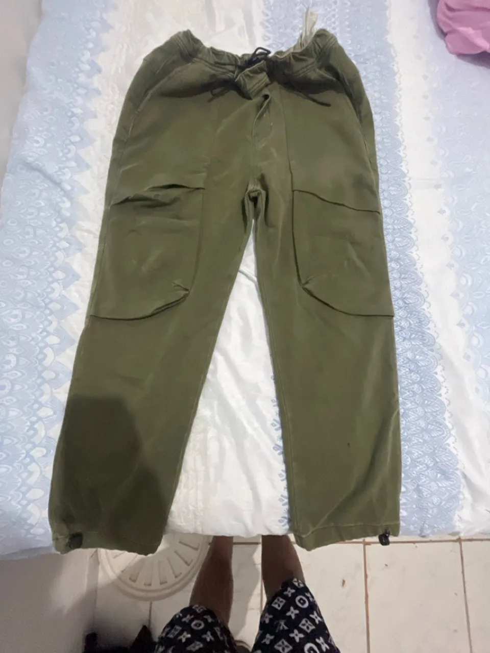 Calça Cargo Verde Zara