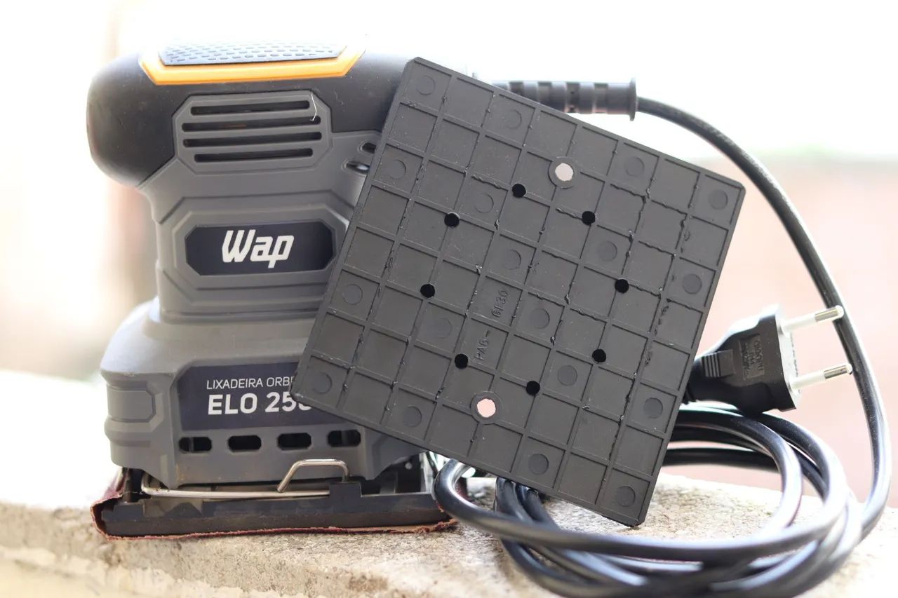 Lixadeira Orbital WAP ELO 250 + Kit de lixas (P60, P150, P220) - Foto 5