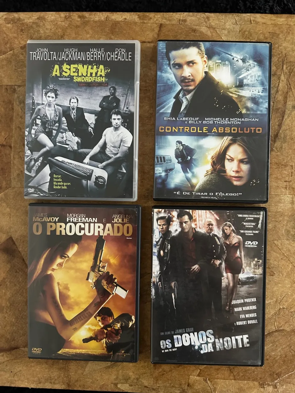 Coleção 4 filmes de ação em dvd ? só sucesso !!!