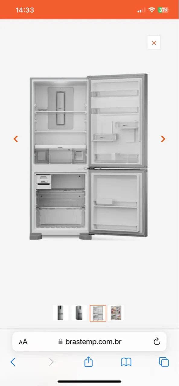 Geladeira Frost Free Brastemp Inverse 447 litros Inox - na caixa sem uso  - Foto 4