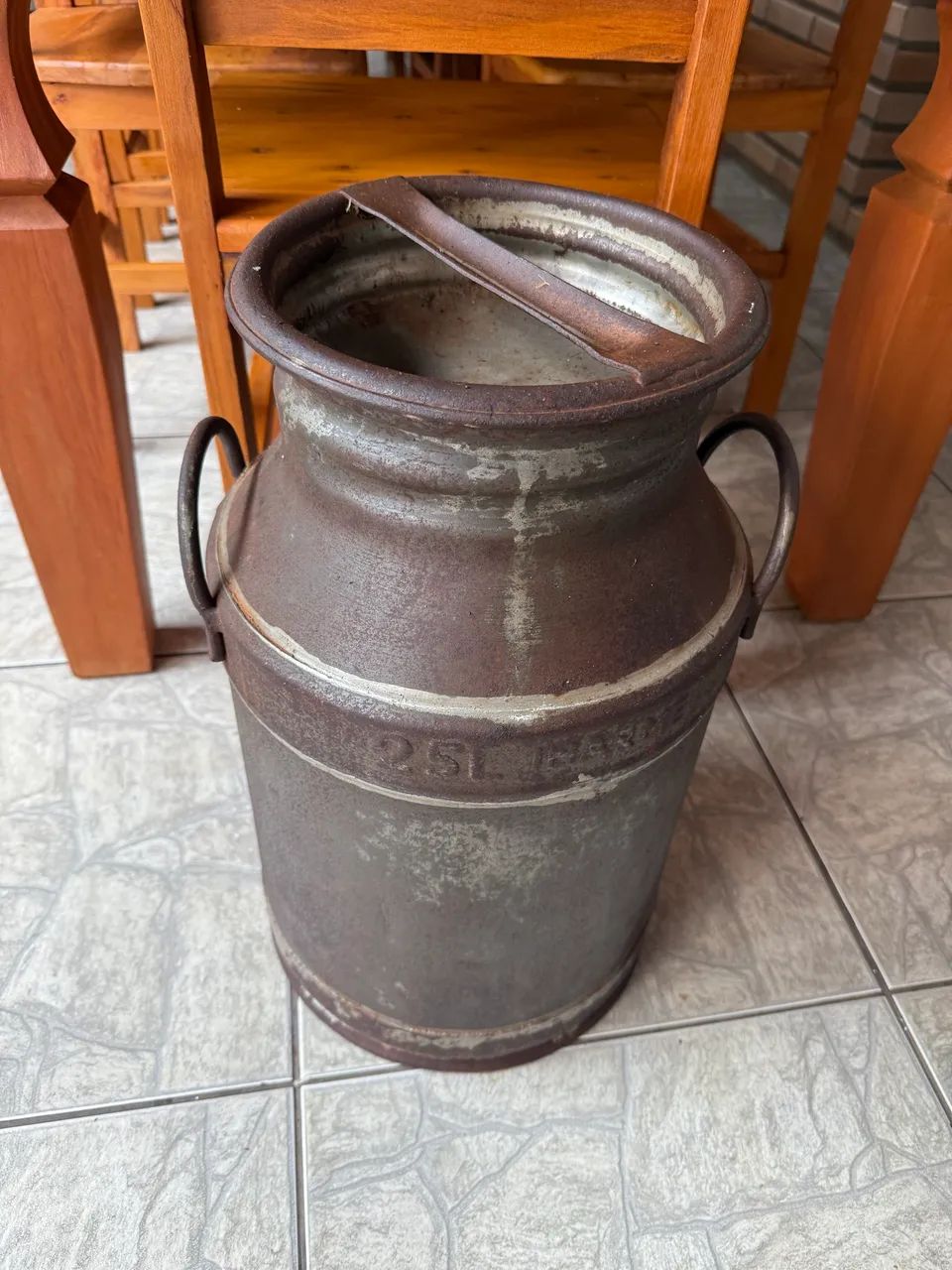 Leiteira lata de Leite Antiga  - Foto 2