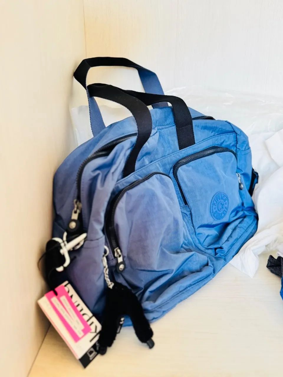 Bolsa Kipling Defea Blue - Nova, Nunca Usada - Foto 4