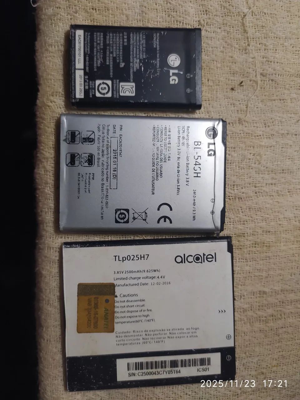 Bateria LG e Alcatel em bom estado - Foto 4