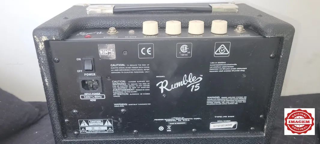 Baixo 4 Cordas Squier Precision Bass By Fender Preto Lacado (Usado) - Foto 2