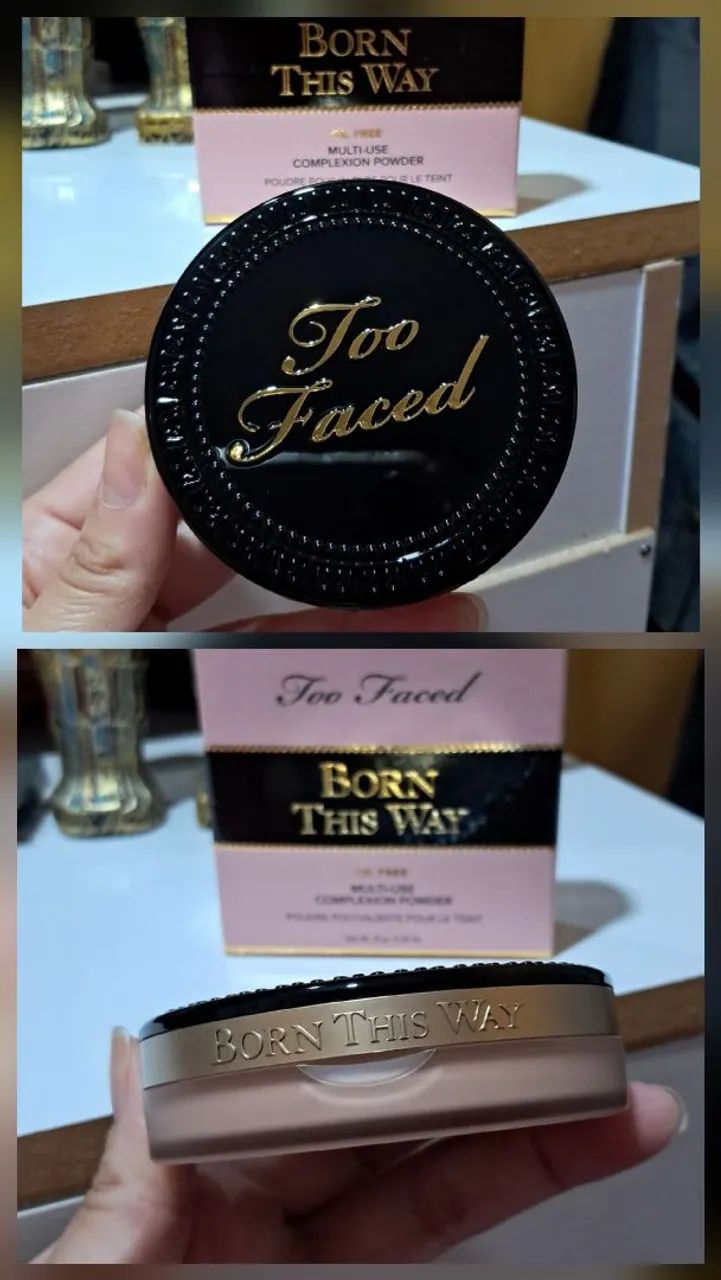 base em pó too faced born this way multi-use oil free original ! - Foto 4
