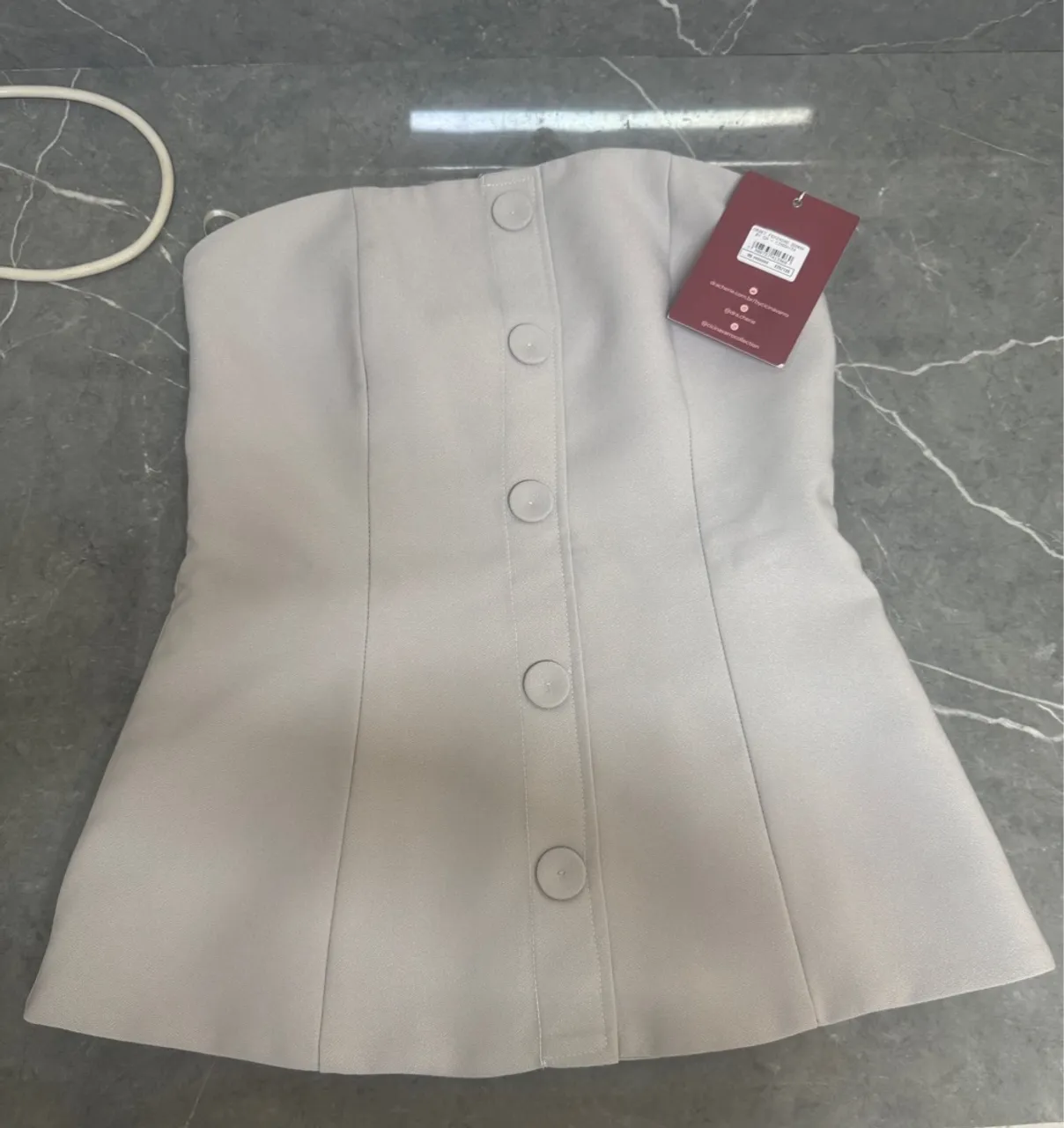 Corset tomara que caia Dra Cherie Novo Alfaiataria