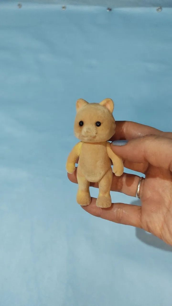 Boneco de Gato no tipo Sylvanians 