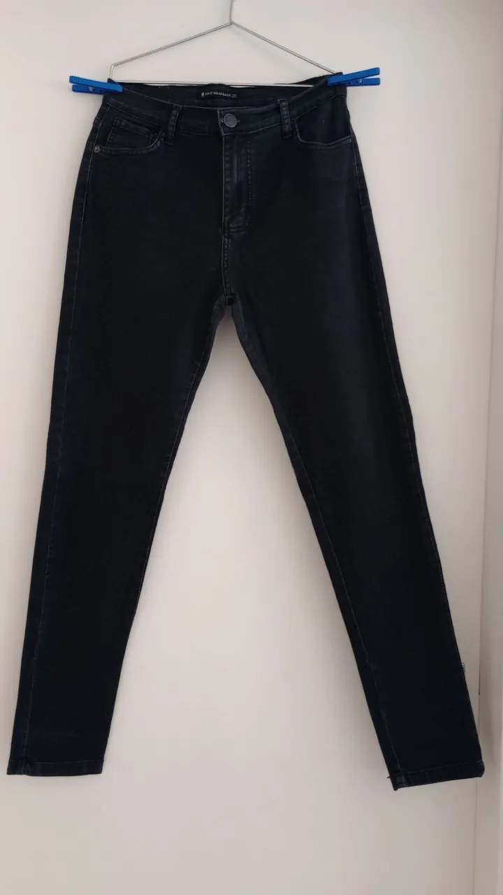 Calça Jeans Skinny Preta