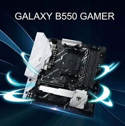 Placa-mãe Galaxy B550 GAMER em excelente estado