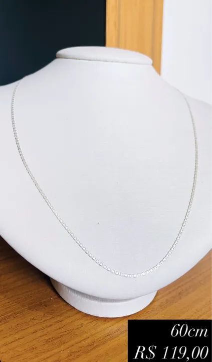 Corrente Piastrine 1MM 60cm e 70cm 