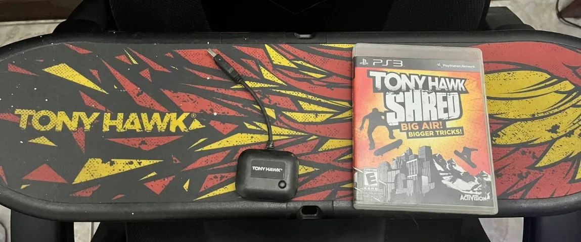 Jogo Ps3 Tony Hawk Shred + Skateboard e receptor bluetooth