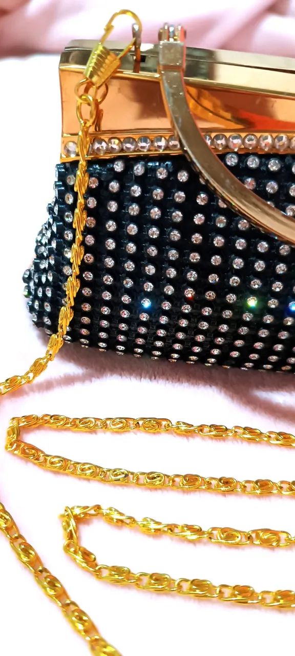 BOLSA LUXO COM STRASS - Foto 3