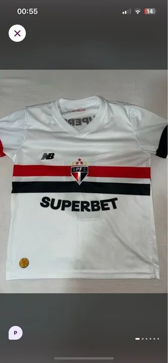 Camisa São Paulo Futebol Clube - 2023 - Tamanho M - Foto 3
