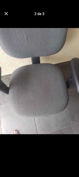 Cadeira de Escritório Giratória com Rodas - Foto 2