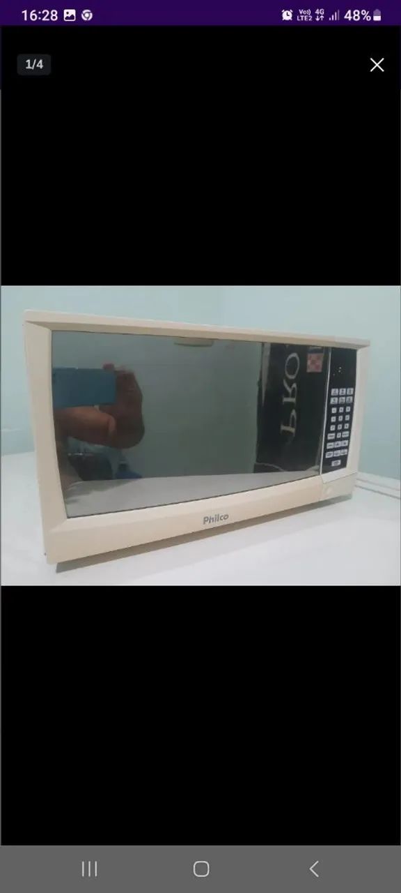 Micro-ondas Philco espelhado 