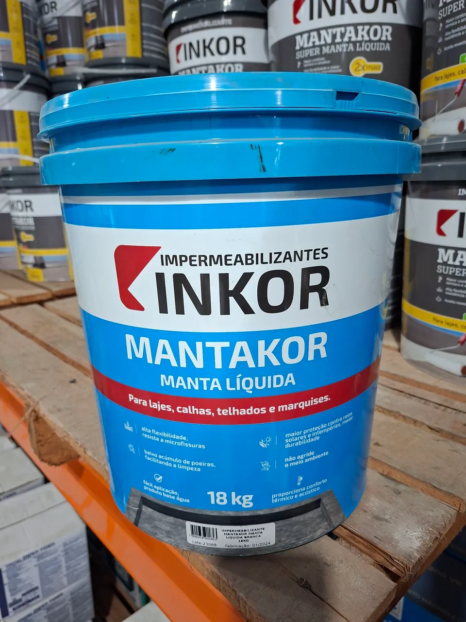 Manta líquida Branca 18kg. INKOR