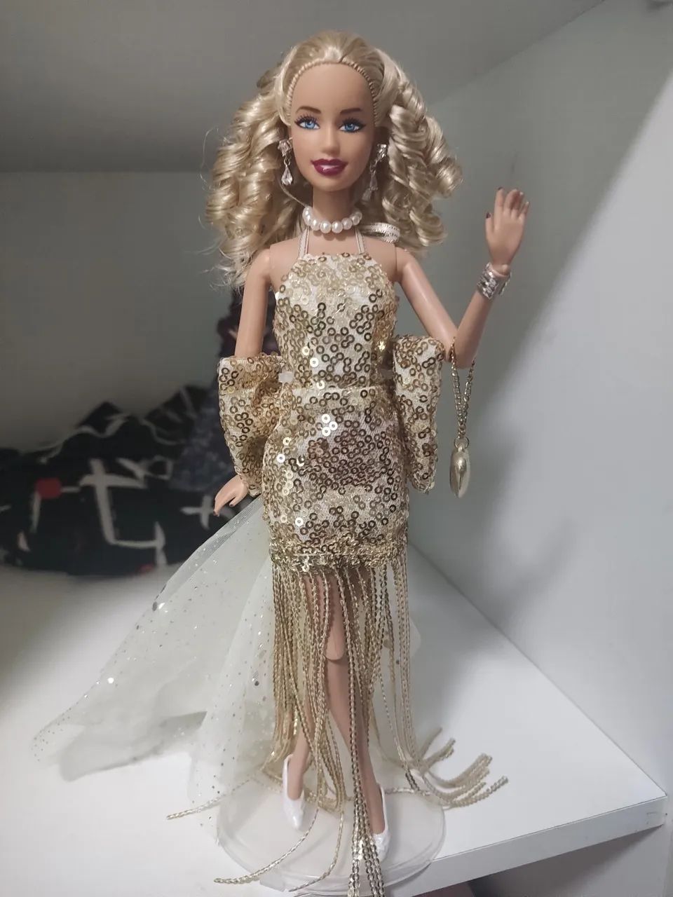 Barbie Réveillon Dourada Festa