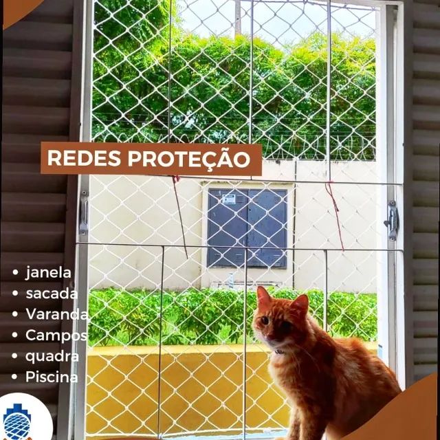 Rede de proteção para janelas