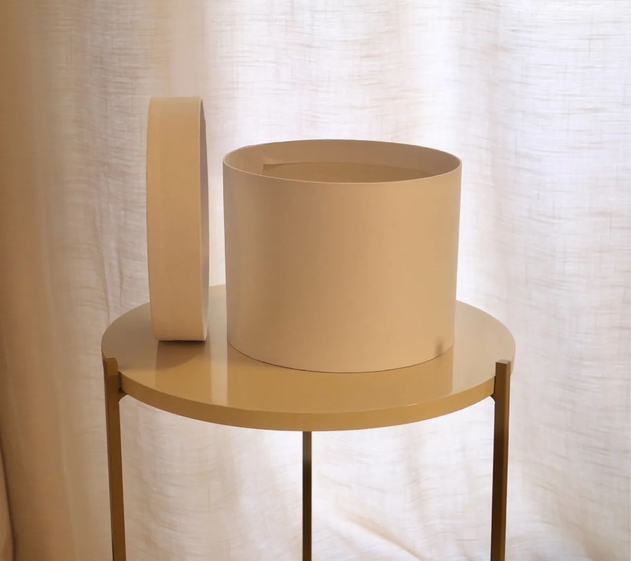 Caixa BOX Cartonada Redonda Branca - Foto 3