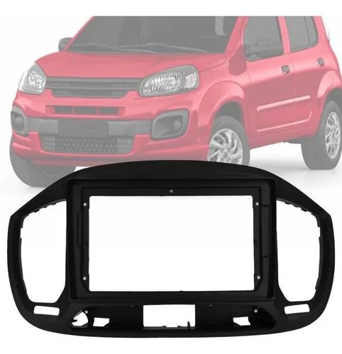 Moldura Painel 2 Din 9 Polegadas Fiat Uno 2015 Até 2021