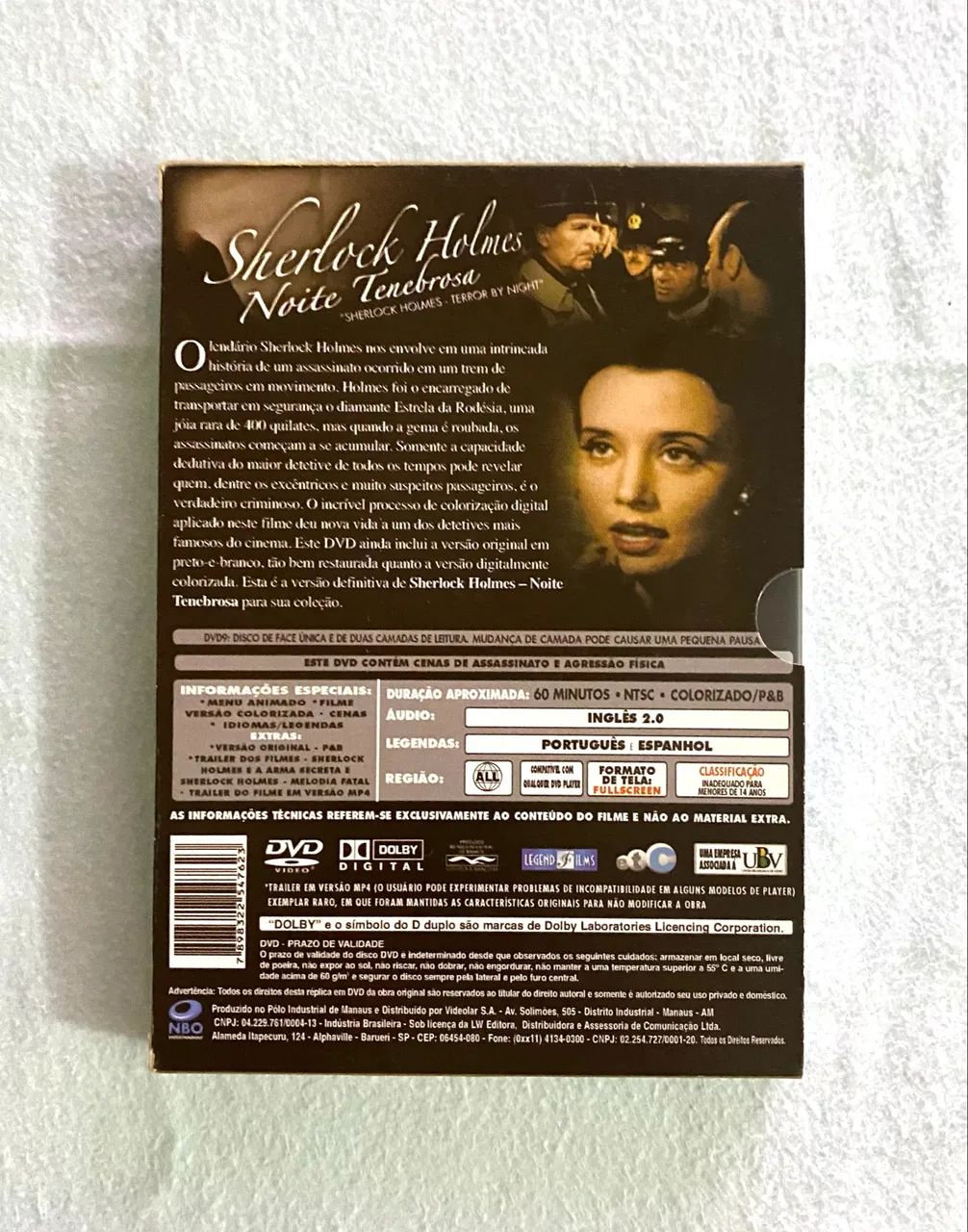 DVD Sherlock Holmes: Noite Tenebrosa-1946 (Edição Especial de Colecionador) - Foto 3