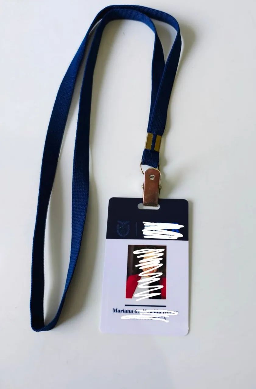 Crachá Personalizado com cordão liso - Foto 2