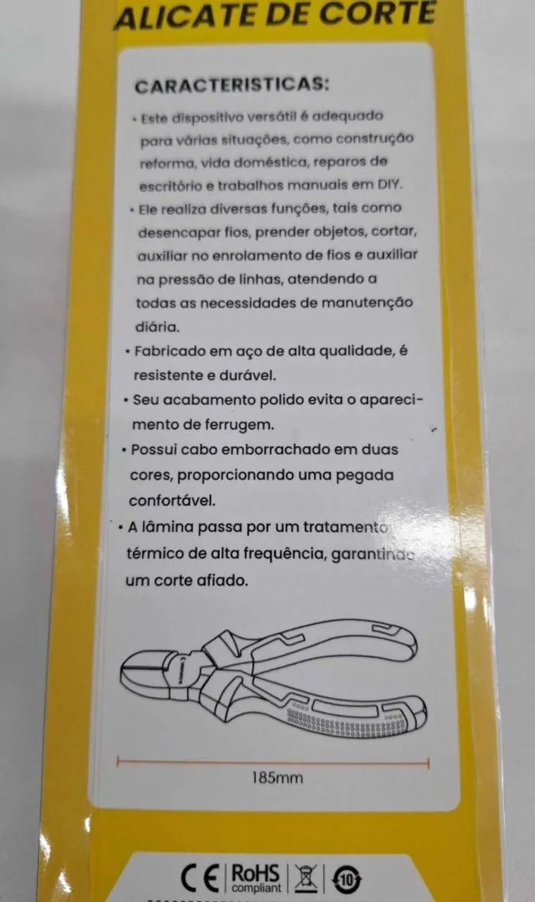 Alicate de Corte 8'' Bom Vink - Foto 3