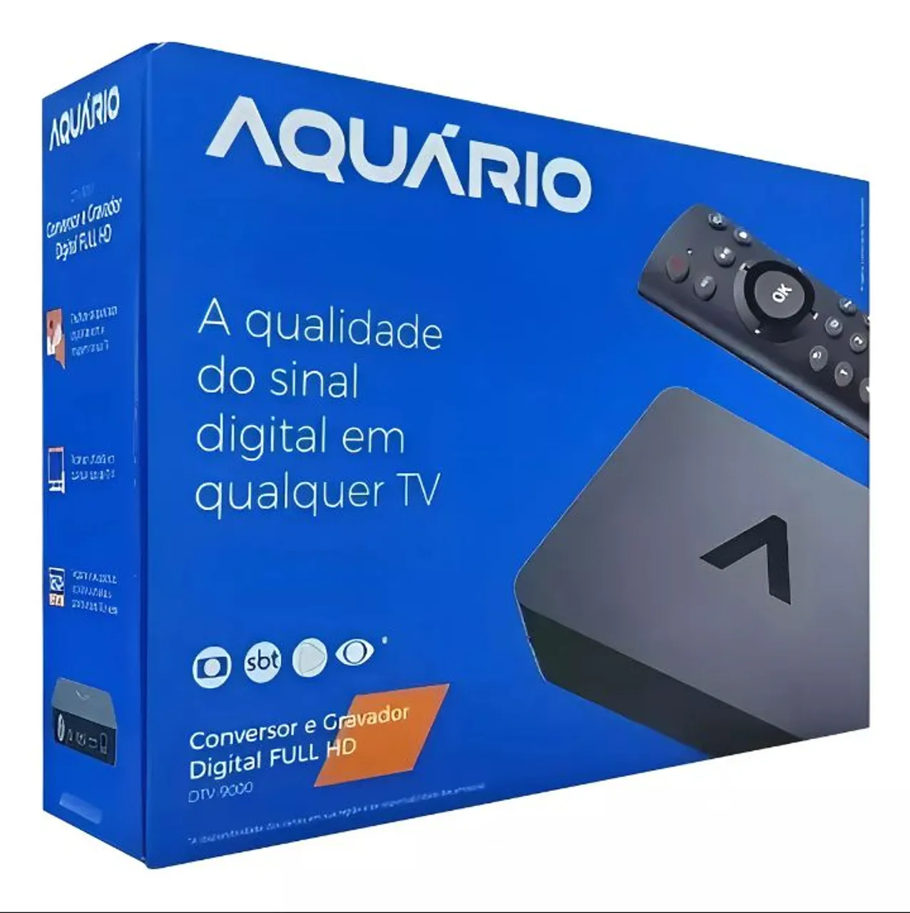 Conversor e Gravador Digital Full HD Aquário DTV 2000