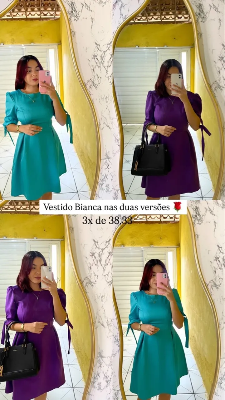 Vestido Bianca nas cores vibrantes