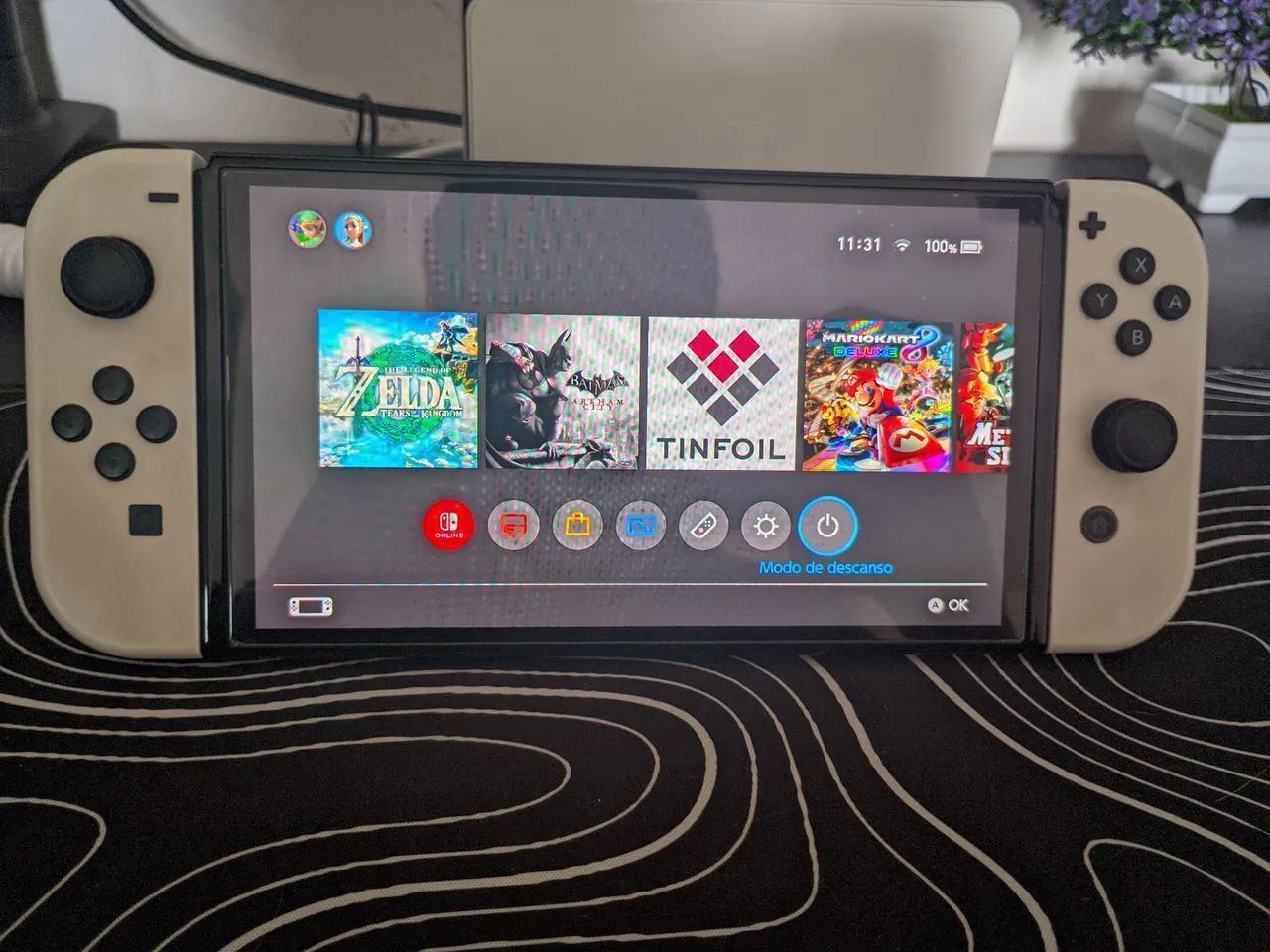 Nintendo Switch Oled Desbloqueado 512Gb - Foto 3