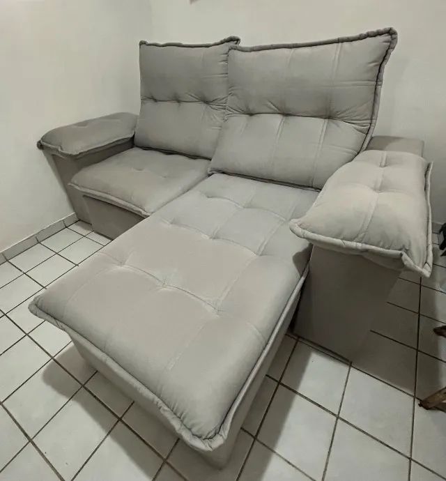 Sofá reclinável com molas ensacadas - Foto 3