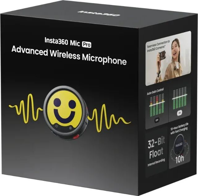 Microfone Insta360 Mic Pro (1Tx) lacrado. Melhor$!  Com garantia da Insta360