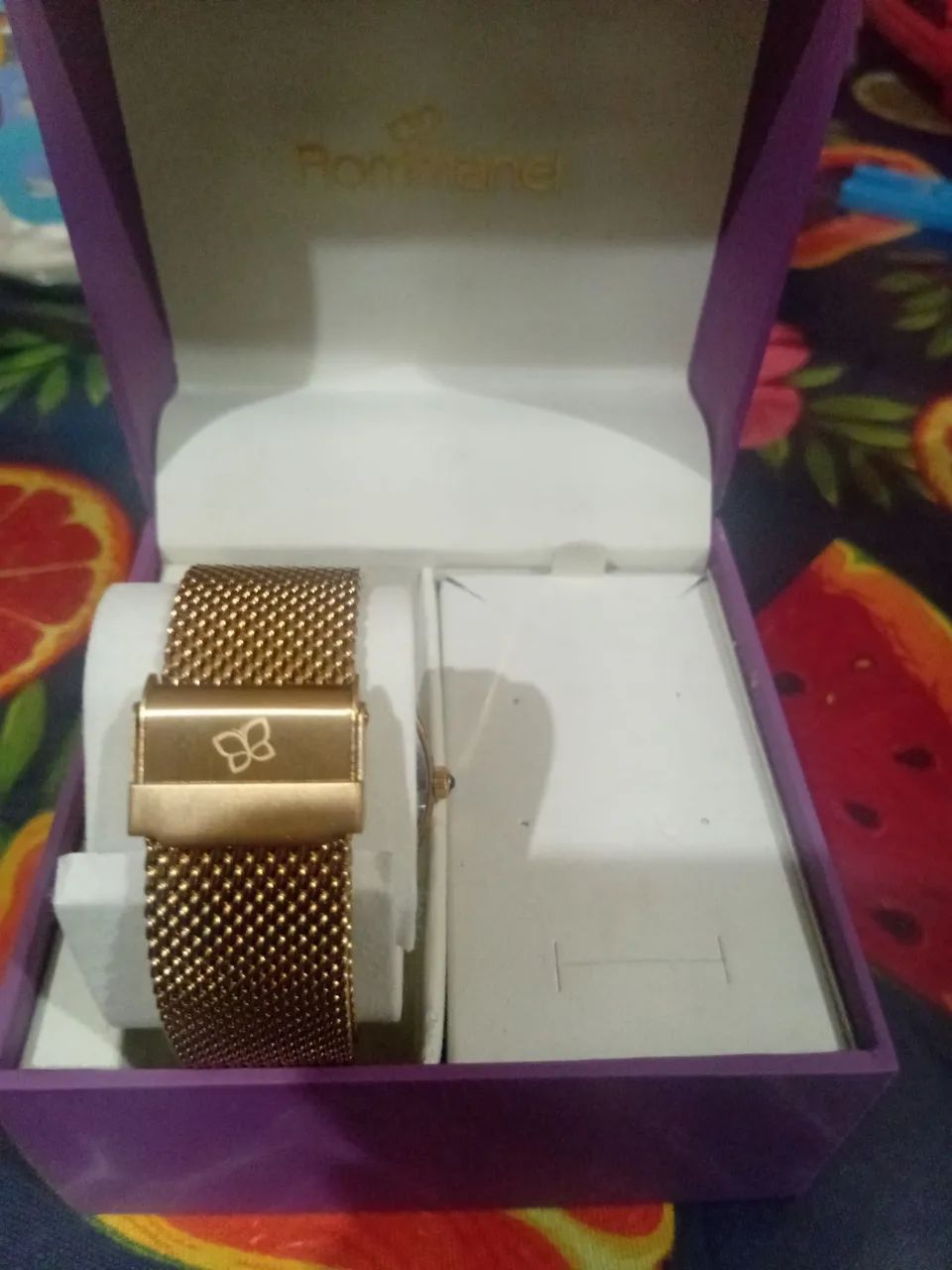 Relógio dourado rommanel  - Foto 2