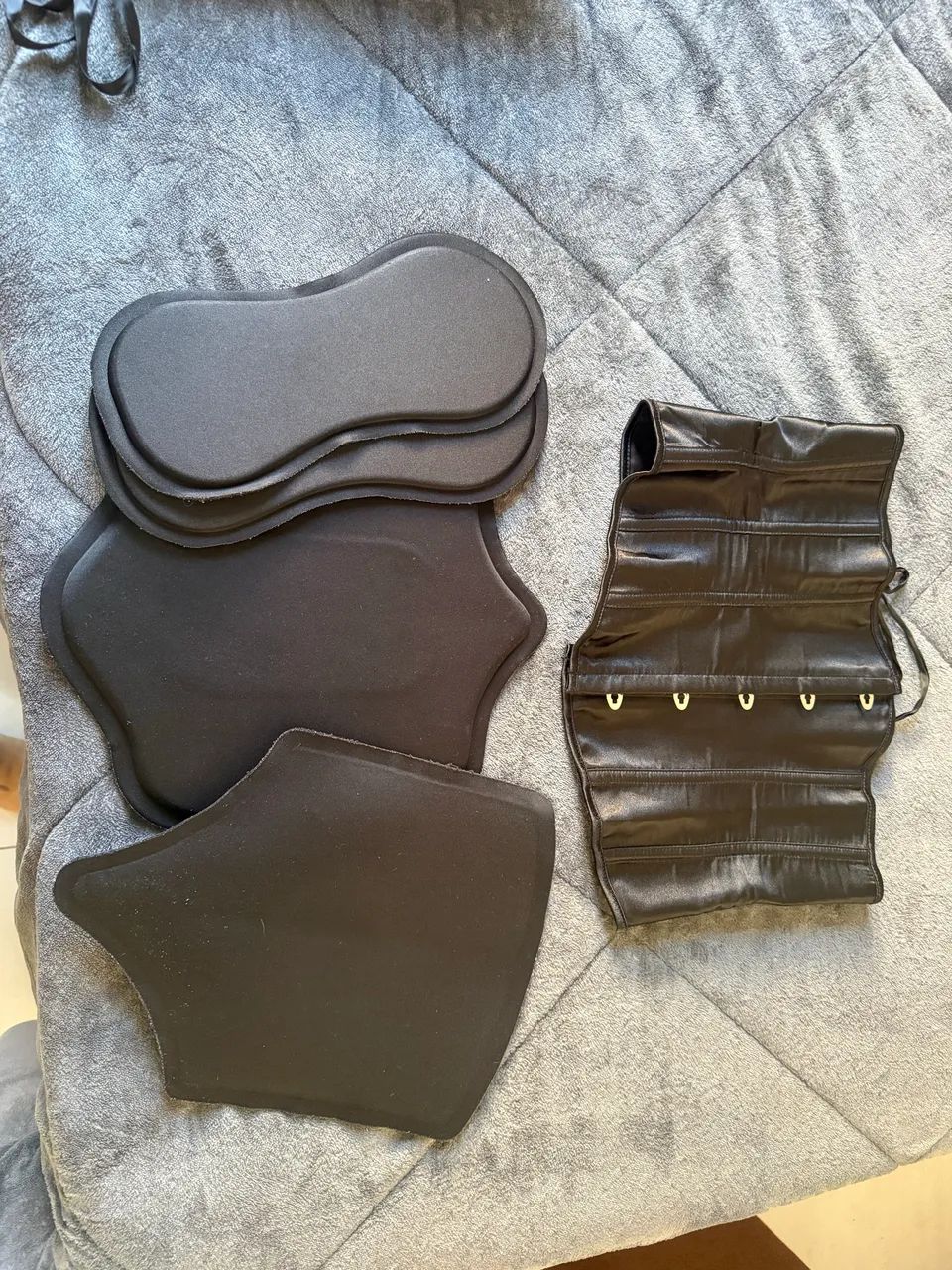Placas abdominoplastia e corset de cadarço 