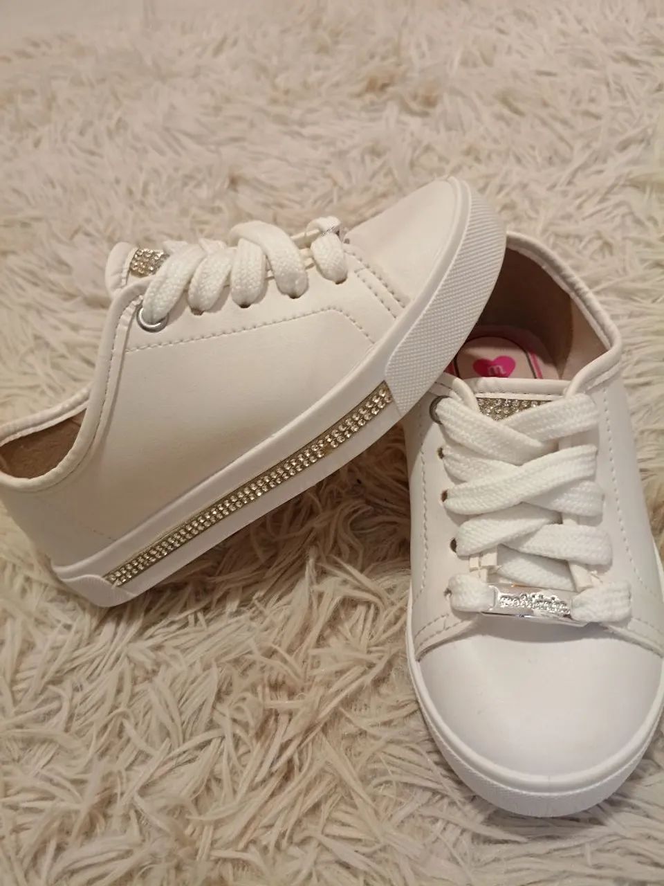 Tênis infantil Molekinha Soft num 25 branco 
