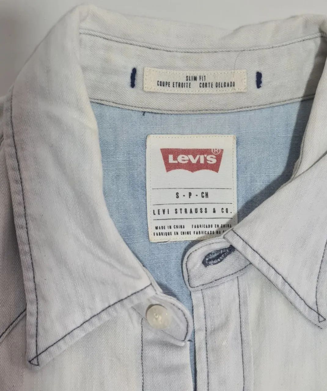 Camisa jeans levi's p - Foto 4