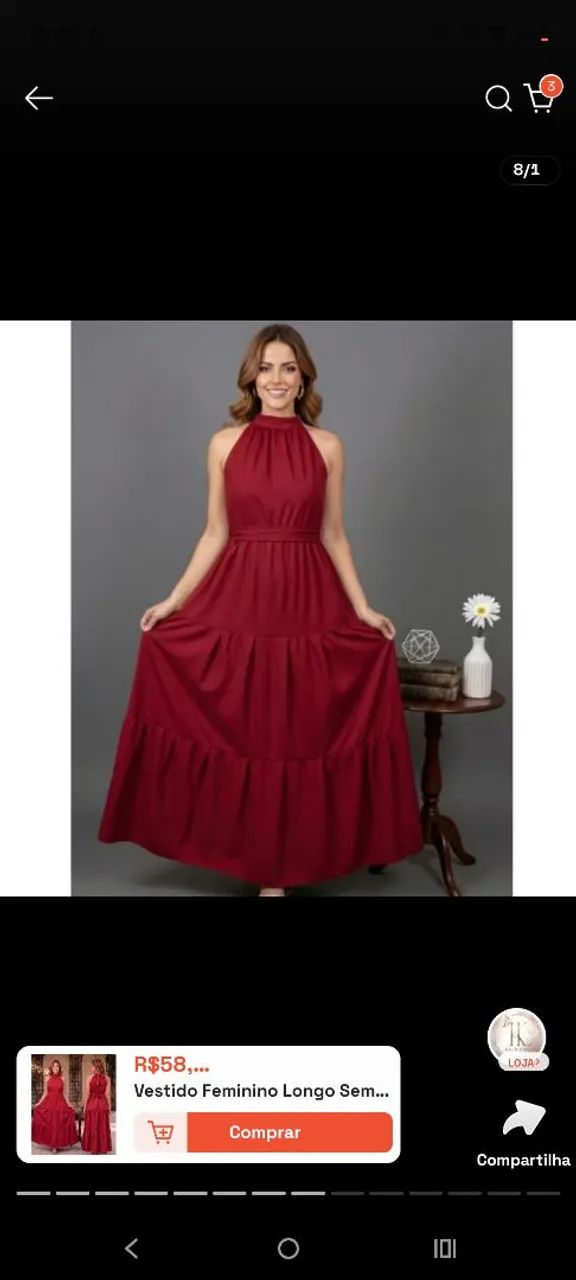 Vestido rosa fúcsia  - Foto 2