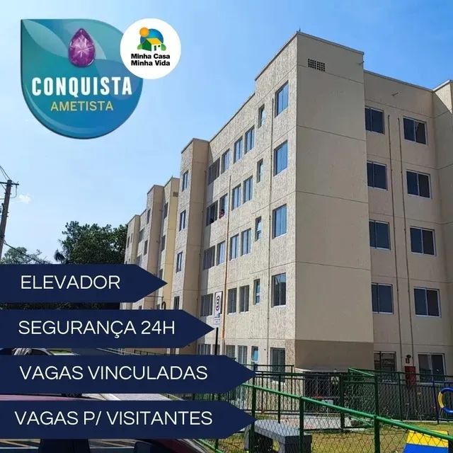 Apartamento 2 dormitórios no Conquista Rubi.